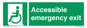Accessible emergency exit (left)